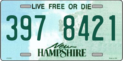 NH license plate 3978421