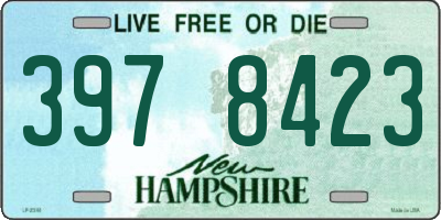 NH license plate 3978423