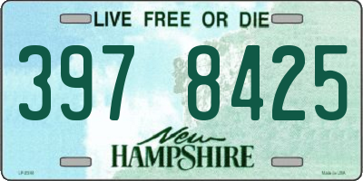 NH license plate 3978425