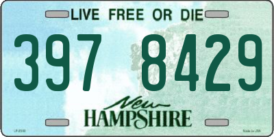 NH license plate 3978429