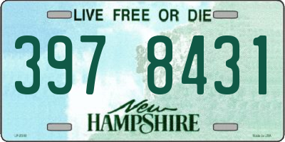 NH license plate 3978431