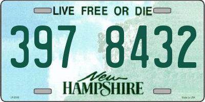 NH license plate 3978432