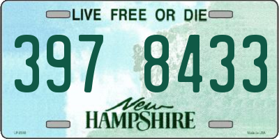 NH license plate 3978433