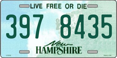 NH license plate 3978435