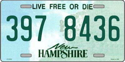 NH license plate 3978436