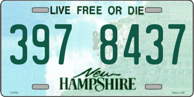 NH license plate 3978437