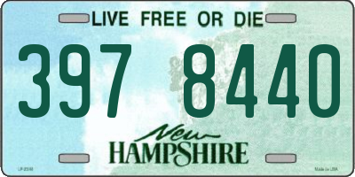 NH license plate 3978440