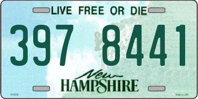 NH license plate 3978441