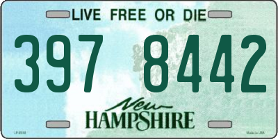 NH license plate 3978442