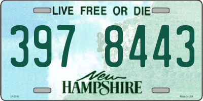 NH license plate 3978443