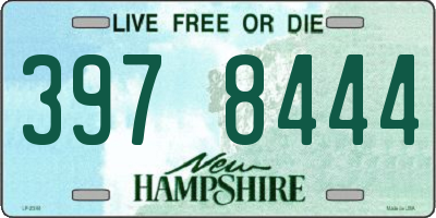 NH license plate 3978444