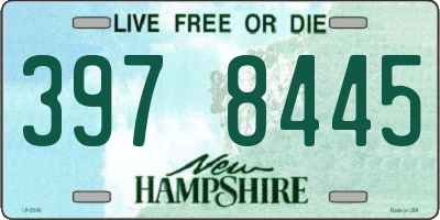 NH license plate 3978445