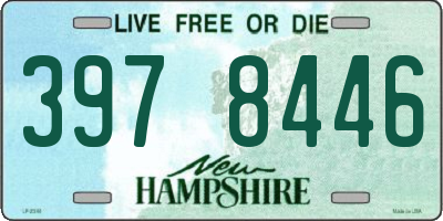 NH license plate 3978446