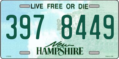 NH license plate 3978449