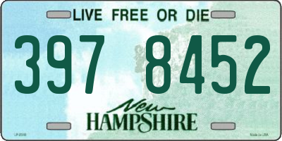 NH license plate 3978452