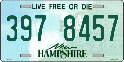 NH license plate 3978457