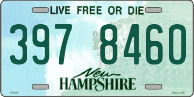 NH license plate 3978460