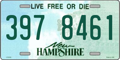 NH license plate 3978461