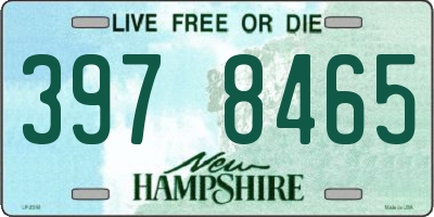 NH license plate 3978465