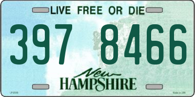 NH license plate 3978466