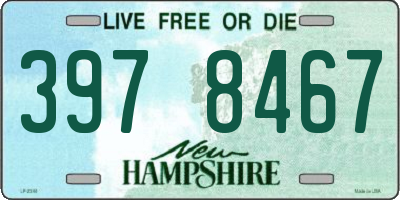 NH license plate 3978467