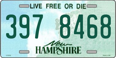 NH license plate 3978468