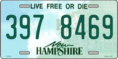 NH license plate 3978469