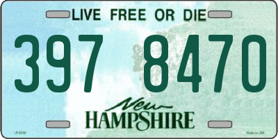 NH license plate 3978470