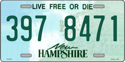 NH license plate 3978471