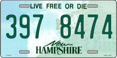 NH license plate 3978474