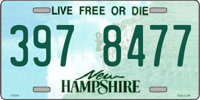 NH license plate 3978477