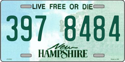 NH license plate 3978484