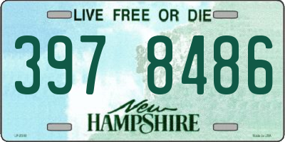 NH license plate 3978486