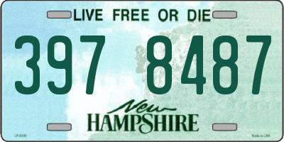 NH license plate 3978487