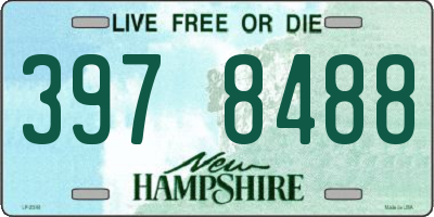 NH license plate 3978488