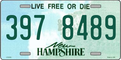 NH license plate 3978489