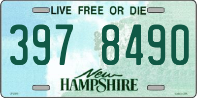 NH license plate 3978490