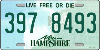 NH license plate 3978493