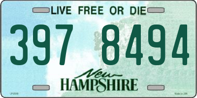 NH license plate 3978494