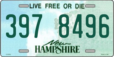 NH license plate 3978496