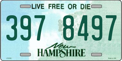 NH license plate 3978497