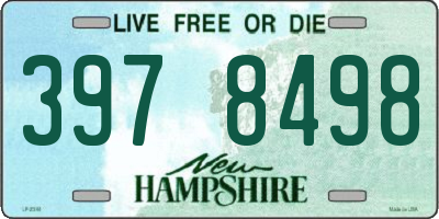 NH license plate 3978498