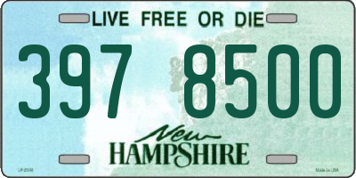 NH license plate 3978500