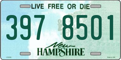 NH license plate 3978501