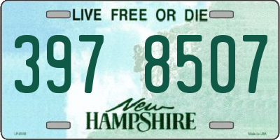 NH license plate 3978507