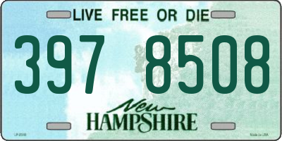 NH license plate 3978508