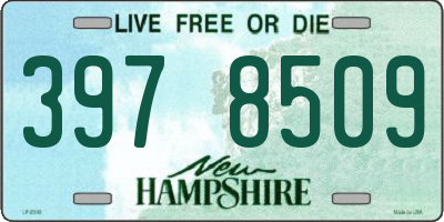 NH license plate 3978509