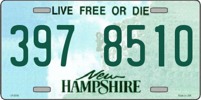 NH license plate 3978510