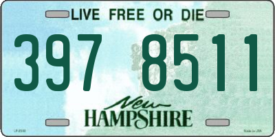 NH license plate 3978511