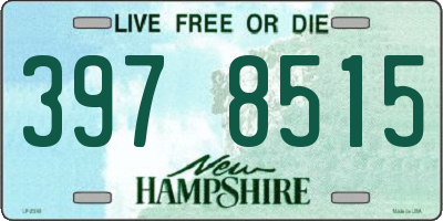 NH license plate 3978515